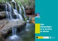hidrogeológico de la provincia de Alicante