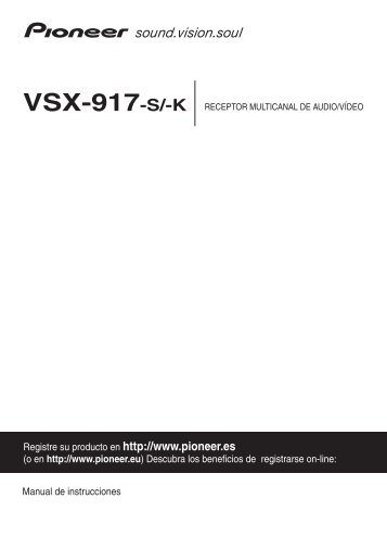 Pioneer VSX-917V-S - User manual - espagnol