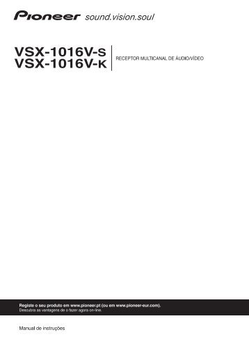 Pioneer VSX-1016V-S - User manual - portugais