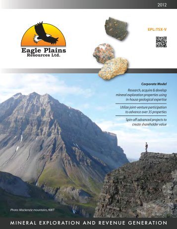 mineral exploration and revenue generation - Eagle Plains Resources