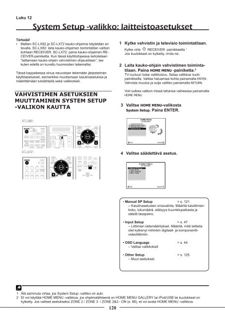 Pioneer SC-LX72 - User manual - finnois