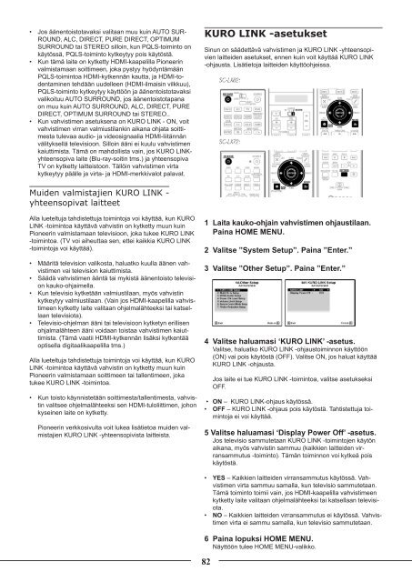Pioneer SC-LX72 - User manual - finnois