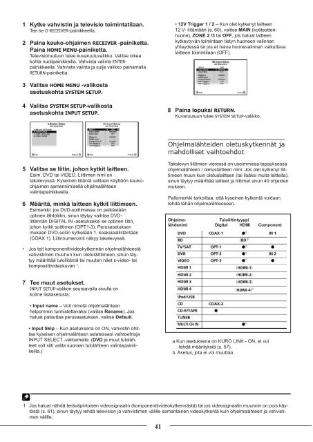 Pioneer VSX-LX52 - User manual - finnois