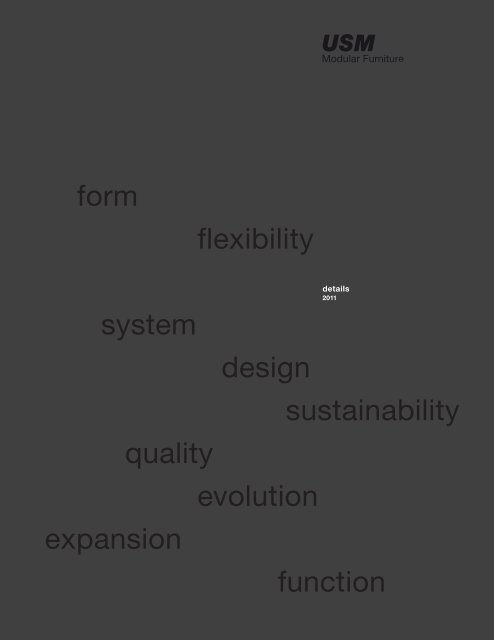 form flexibility system design sustainability quality evolution - USM