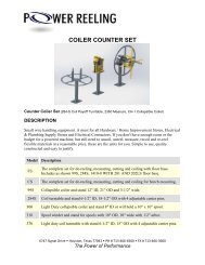 (16) TABLE TOP COILER COUNTER SET