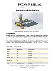 (25) POWERED REEL ROLLER PLATFORMS