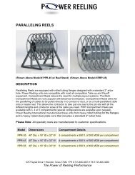 (26) PARALELLING COMPARTMENT REELS (27) REEL STANDS