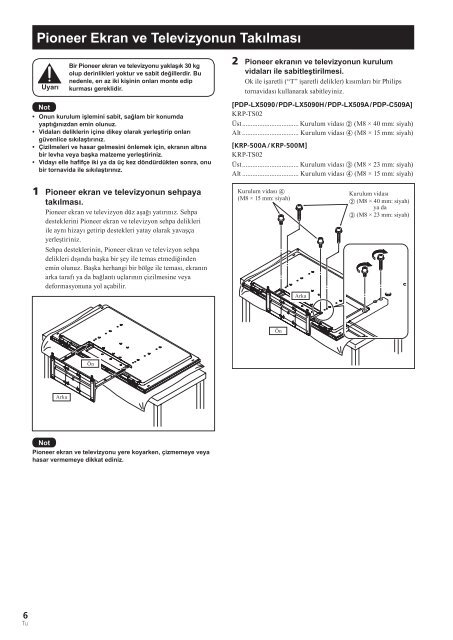 Pioneer KRP-TS02 - User manual - turc