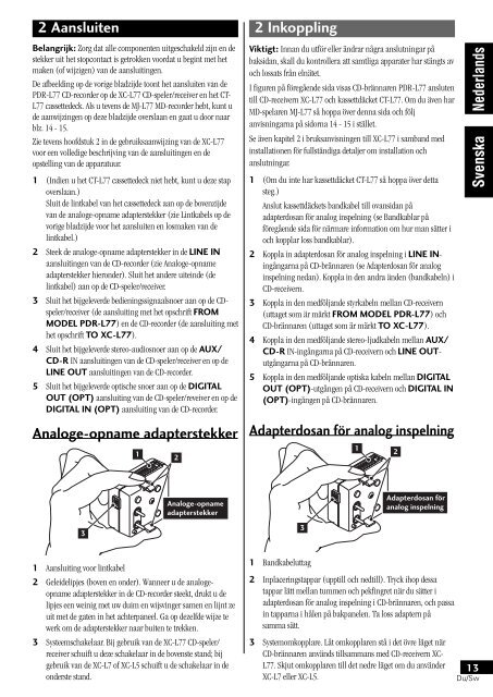 Pioneer PDR-L77 - User manual - n&eacute;erlandais