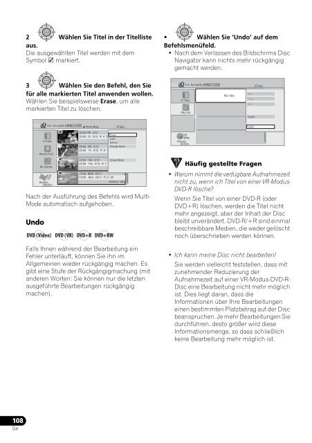 Pioneer DVR-940HX-S - User manual - allemand