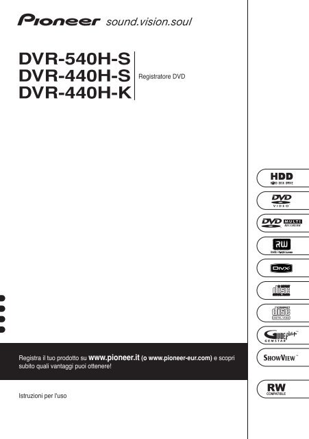 Pioneer DVR-540H-S - User manual - italien