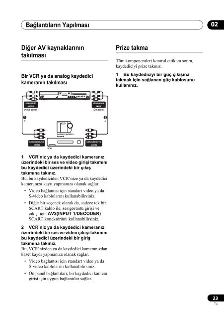 Pioneer DVR-540H-S - User manual - turc