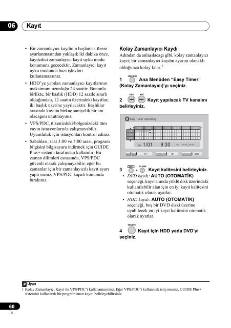 Pioneer DVR-540H-S - User manual - turc