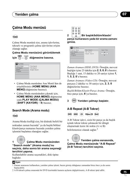 Pioneer DVR-540H-S - User manual - turc