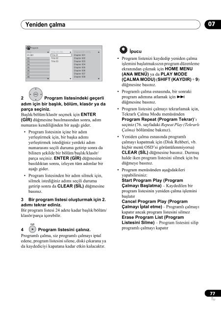 Pioneer DVR-540H-S - User manual - turc