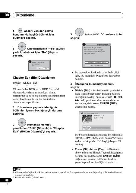 Pioneer DVR-540H-S - User manual - turc