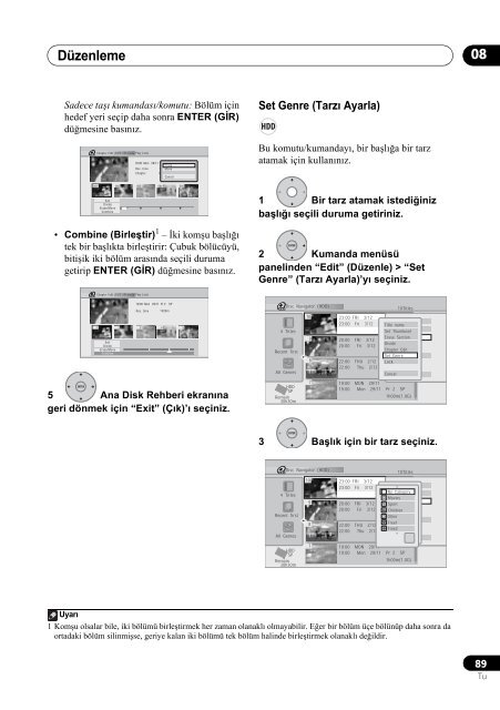 Pioneer DVR-540H-S - User manual - turc