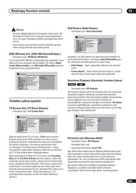 Pioneer DVR-720H-S - User manual - turc