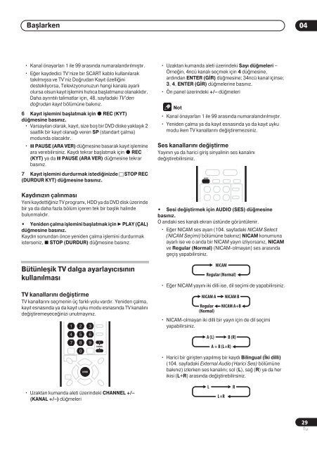 Pioneer DVR-720H-S - User manual - turc