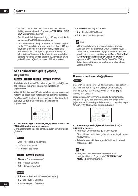 Pioneer DVR-720H-S - User manual - turc