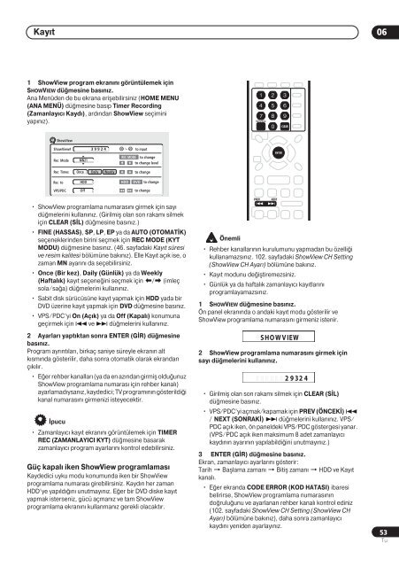 Pioneer DVR-720H-S - User manual - turc