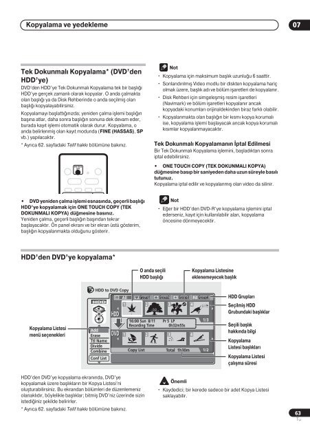 Pioneer DVR-720H-S - User manual - turc