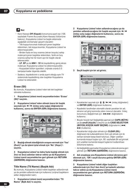 Pioneer DVR-720H-S - User manual - turc