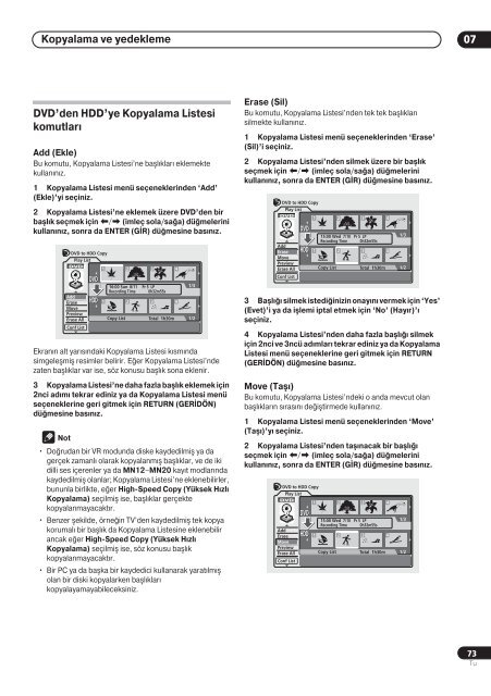 Pioneer DVR-720H-S - User manual - turc