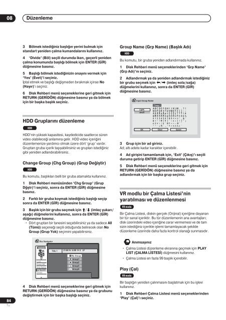 Pioneer DVR-720H-S - User manual - turc