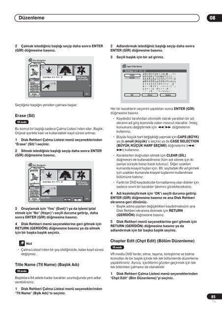 Pioneer DVR-720H-S - User manual - turc