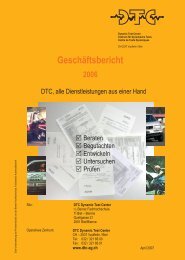 Geschäftsbericht 2006 - DTC