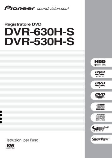 Pioneer DVR-630H-S - User manual - italien