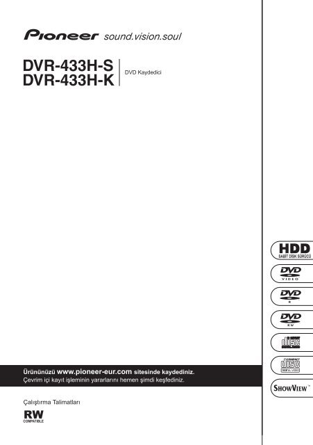 Pioneer DVR-433H-K - User manual - turc
