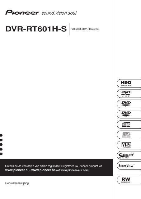 Pioneer DVR-RT601H-S - User manual - n&eacute;erlandais