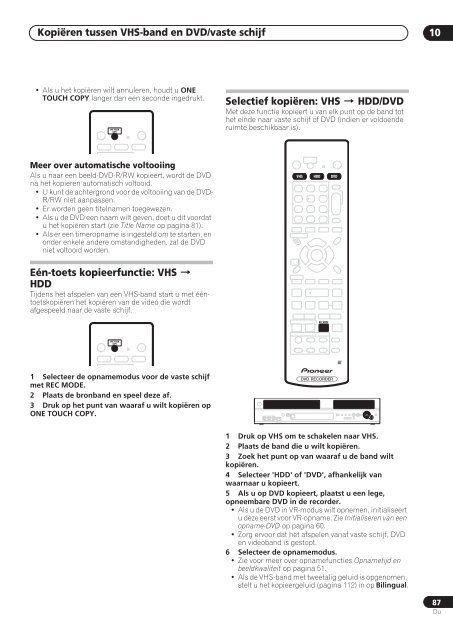 Pioneer DVR-RT601H-S - User manual - n&eacute;erlandais