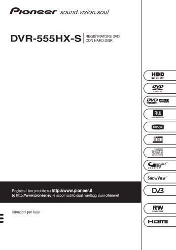 Pioneer DVR-555HX-S - User manual - italien