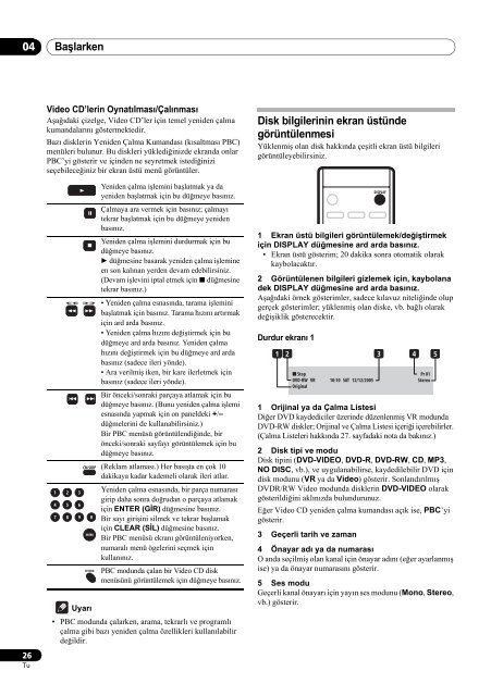 Pioneer DVR-230-S - User manual - turc