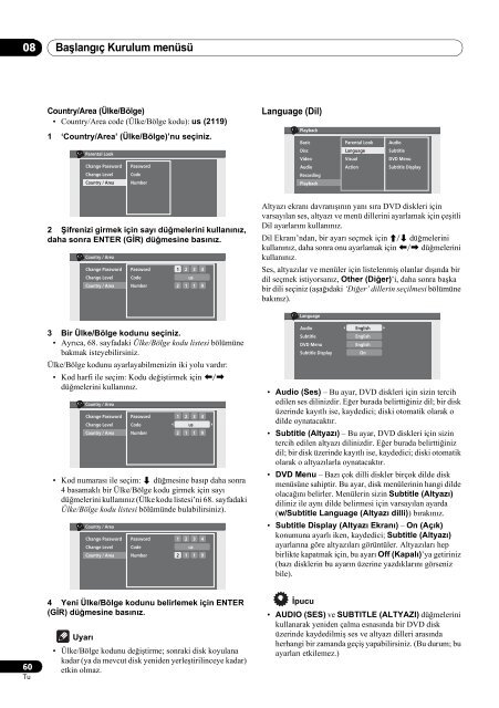 Pioneer DVR-230-S - User manual - turc