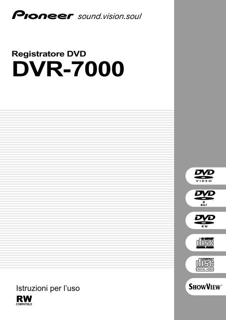 Pioneer DVR-7000 - User manual - italien