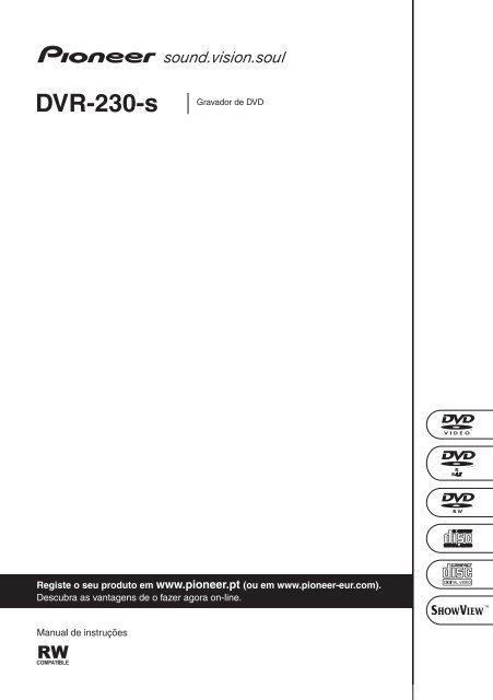 Pioneer DVR-230-S - User manual - portugais