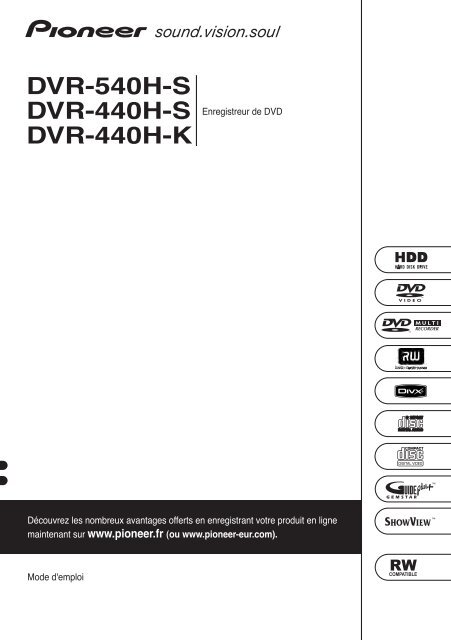 Pioneer DVR-440H-S - User manual - fran&ccedil;ais