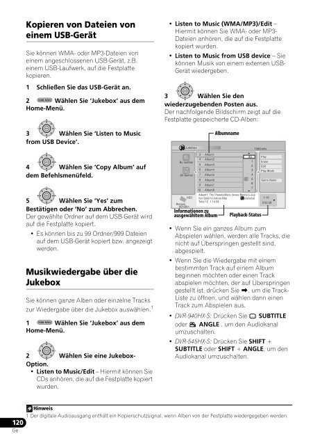 Pioneer DVR-545HX-S - User manual - allemand