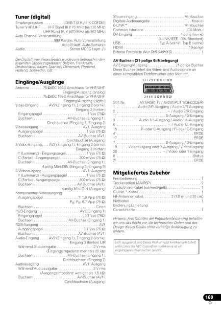 Pioneer DVR-545HX-S - User manual - allemand