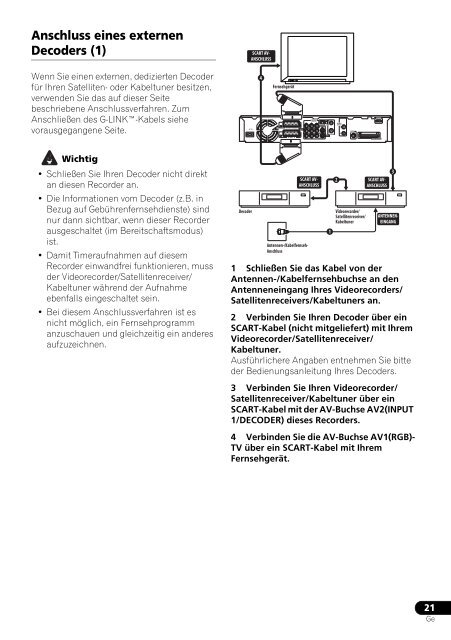 Pioneer DVR-545HX-S - User manual - allemand