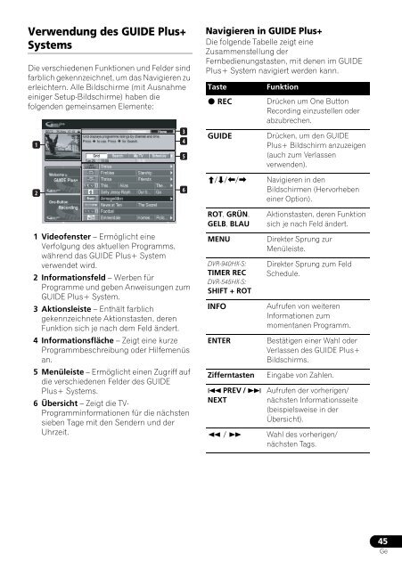 Pioneer DVR-545HX-S - User manual - allemand