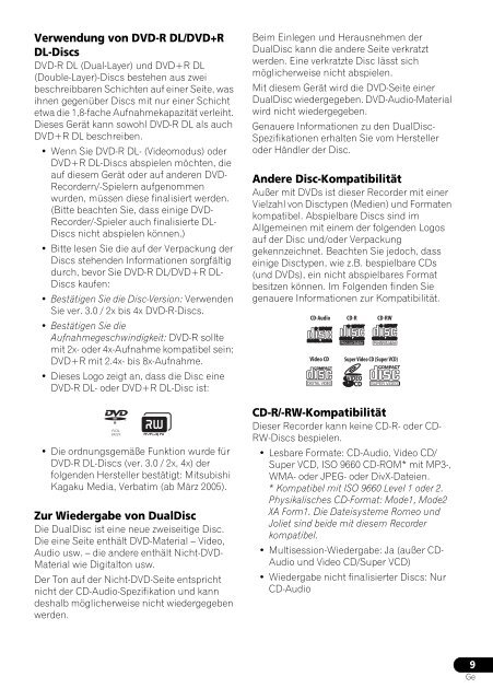 Pioneer DVR-545HX-S - User manual - allemand