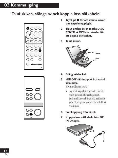 Pioneer PDV-LC20 - User manual - su&eacute;dois