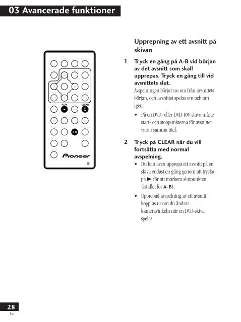 Pioneer PDV-LC20 - User manual - su&eacute;dois