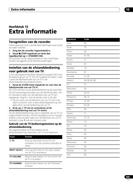 Pioneer DVR-530H-S - User manual - n&eacute;erlandais