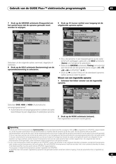 Pioneer DVR-530H-S - User manual - n&eacute;erlandais